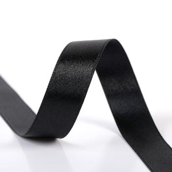 Satinband 6mm Schwarz